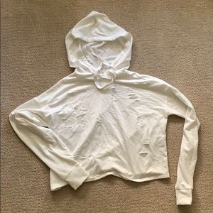 Distressed lightweight sweater